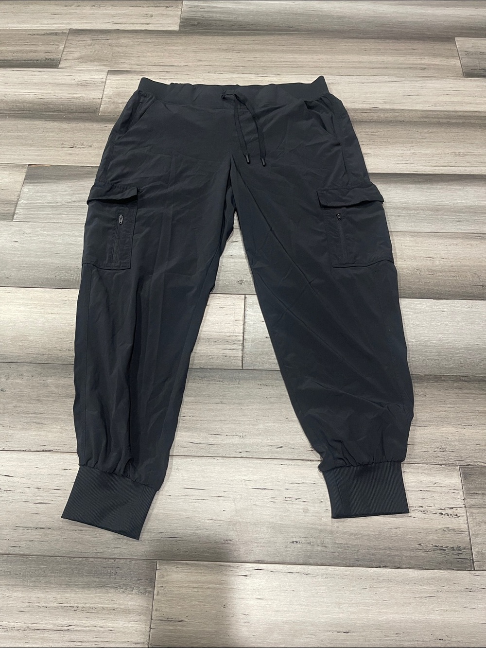 All in motion Black Cargo Jogger Pants with Ribbed Ankles size L